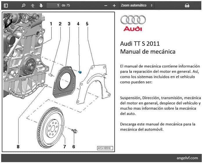 Manual de mecánica Audi TT 2011