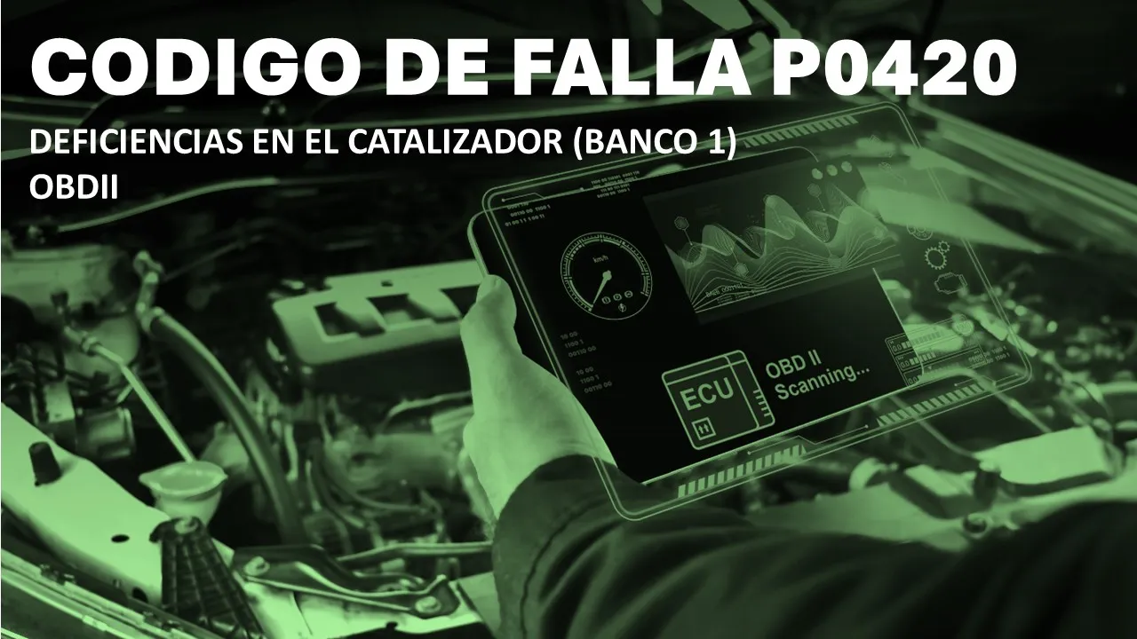 Código de falla P0420 Bajo Rendimiento del Sistema Catalítico Código de falla P0420 Bajo Rendimiento del Sistema Catalítico